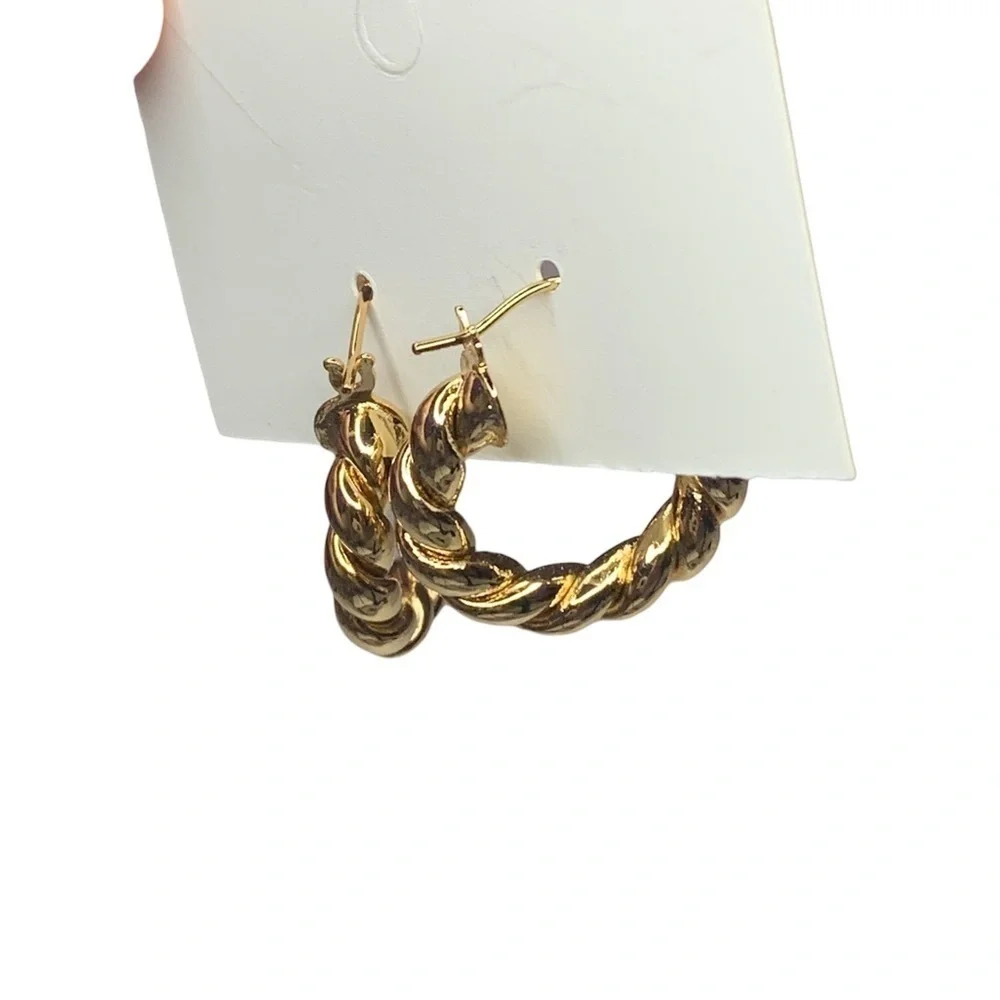 Gold hoops - Picture 3 of 4